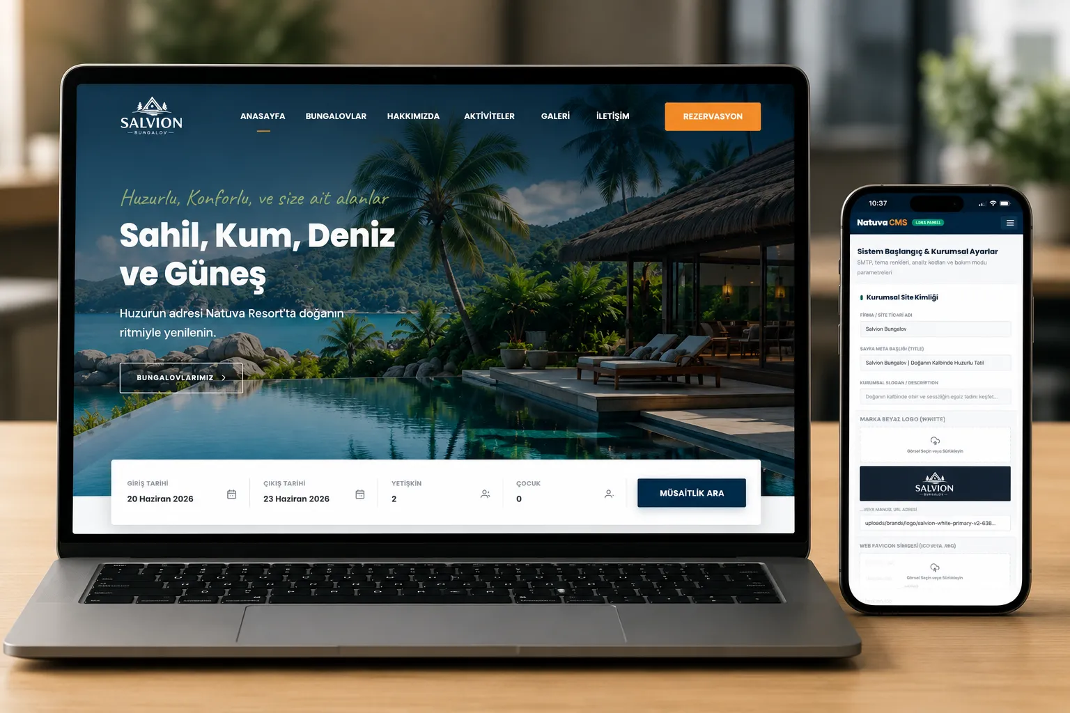 Bungalov ve Villa Kiralama Sitesi - Hazır Web Sitesi Tasarımı